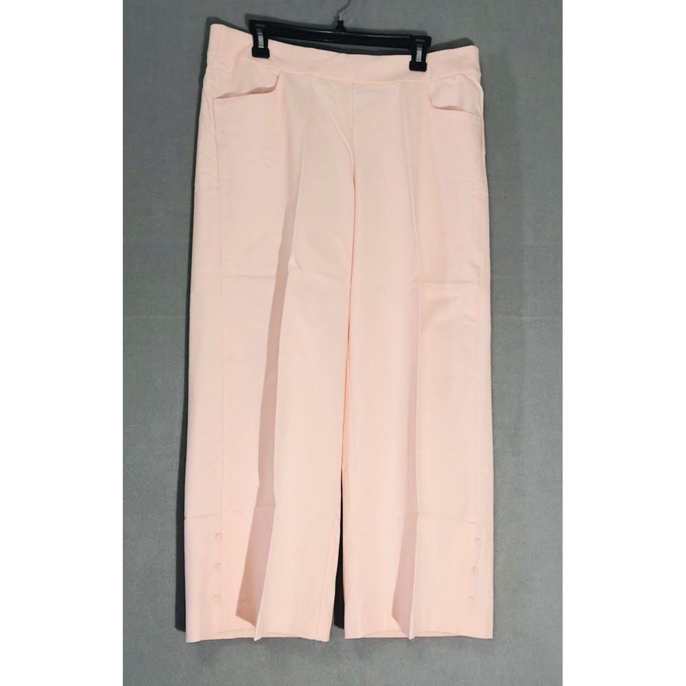 Isaac Mizrahi Live! 24/7 Stretch Ankle Pants Rosewater 16 Reg TALL NEW IN BAG